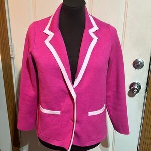 Love Trend Pink Blazer Sweater Cardigan Size PS